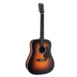 Martin D-28 SATIN 1935 BURST Dreadnought Acoustic Guitar - Spruce/Rosewood, Satin, 1935 Sunburst, w/ Molded Hardshell Case